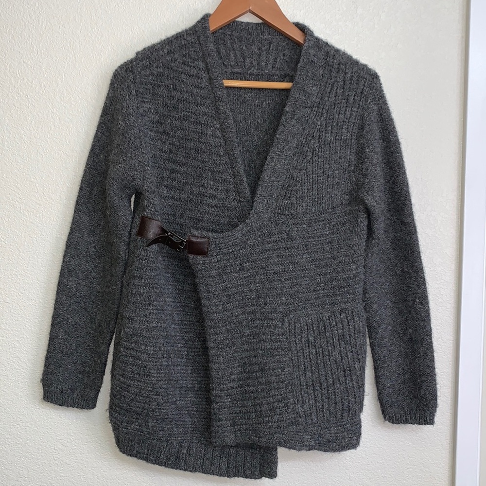 VPL Alpaca Gray Cardigan Sweater Sz Small